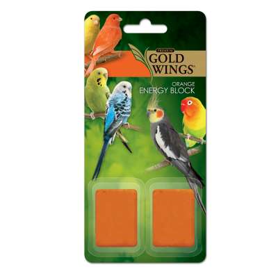 Goldwings Premium Orange Energy Block for Birds - 10 pcs